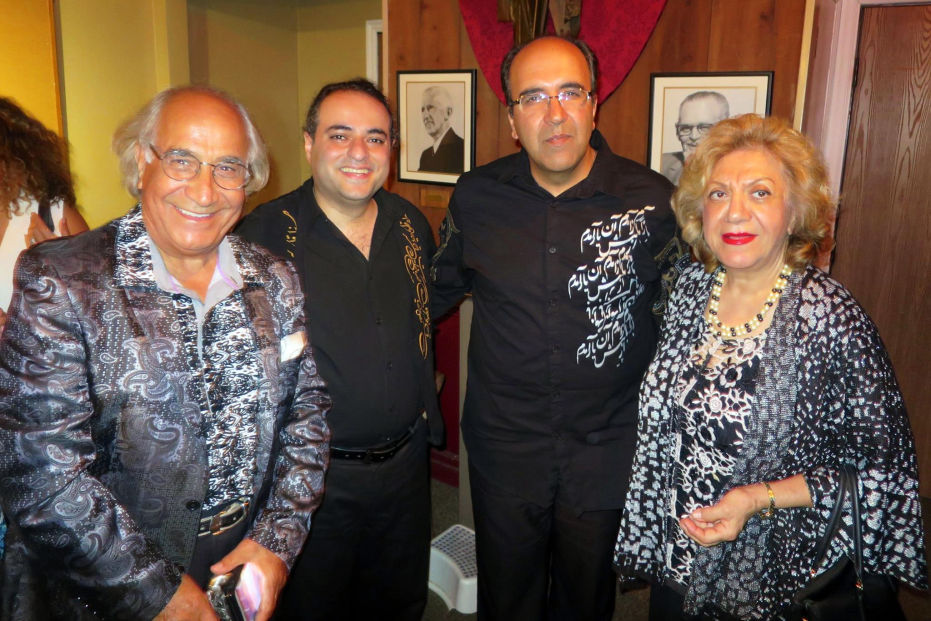 Omid Sayareh Iranian American Music Composed and Santour Player With Sattar, his wife, and Ilia Sayareh - Los Angeles, 2015