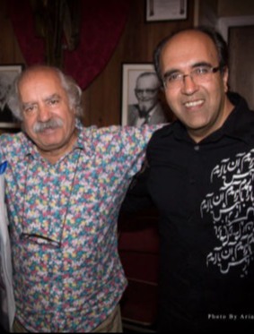omid sayareh iranian American music composer with Behzad Farahani Iranian Actor