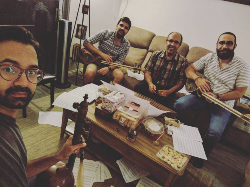 Omid Sayareh Iranian American Music Composed and Santour Player With Maestro Anoushirvan Rohani, Peacock Theater, 2023