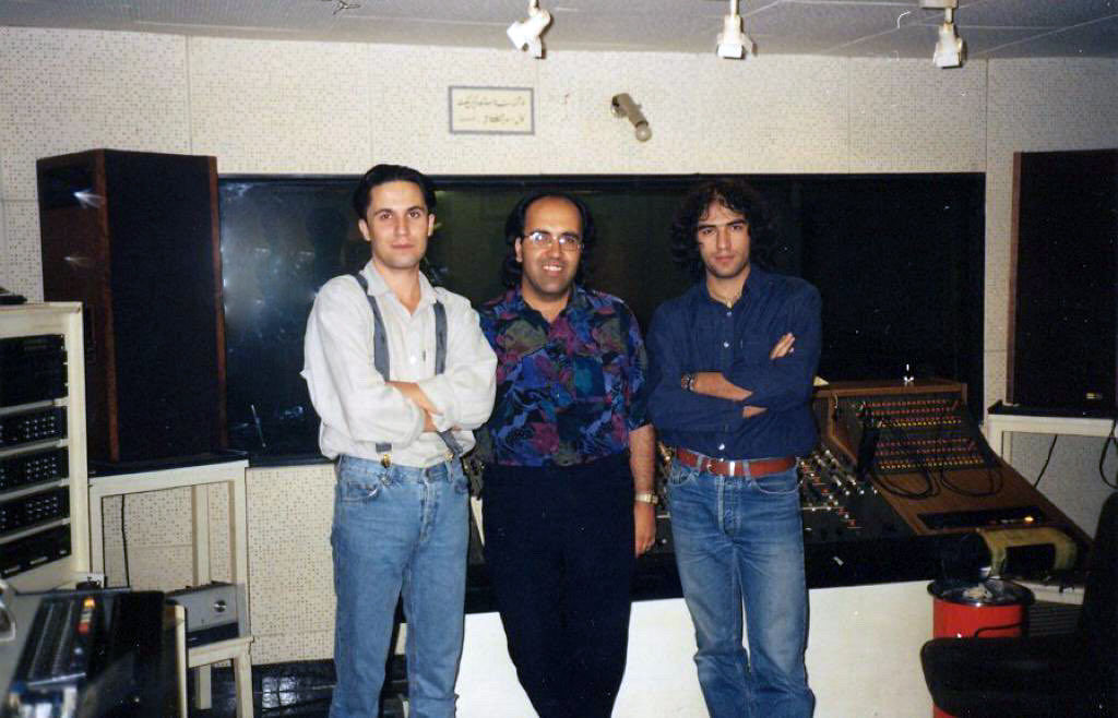 Omid Sayareh Iranian American Music Composed and Santour Player With Reza Yazdani and Nima Raziani, Studio Saba, 1999