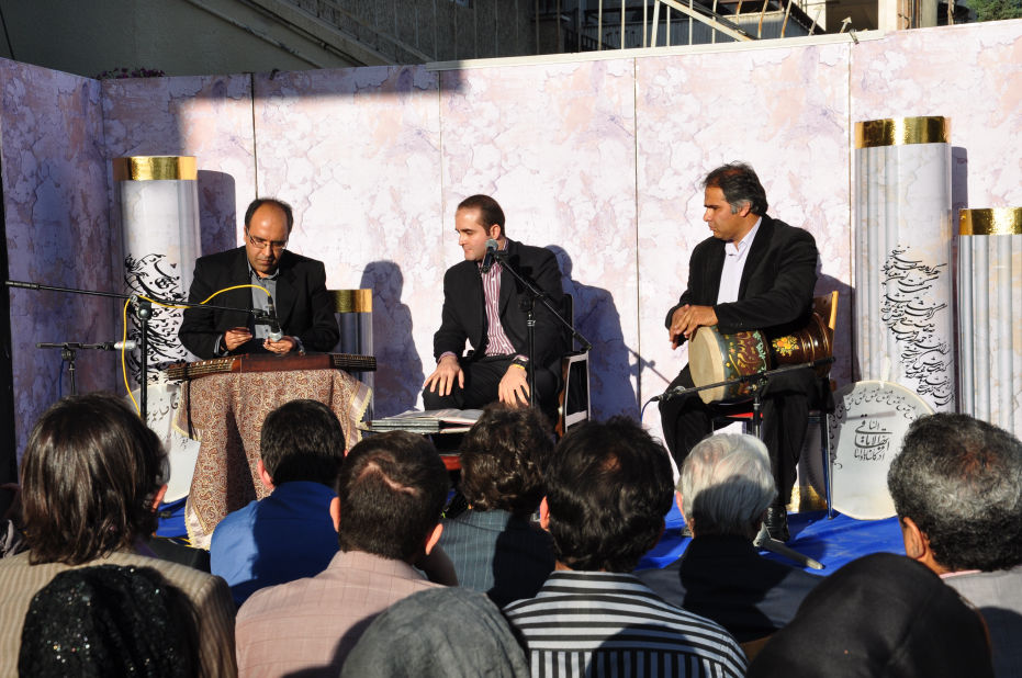 Omid Sayareh Iranian American Music Composed and Santour Player With Homayoun Shajarian, Peacock Theater, 2023