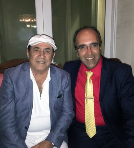 omid sayareh with Parviz Sayyad Iranian Comedian and Movie Star