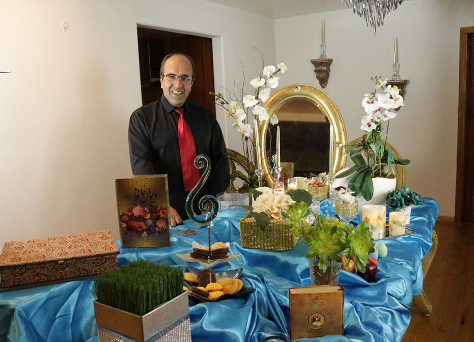 Omid Sayareh Iranian American Music Composed and Santour Player With Sattar, his wife, and Ilia Sayareh - Los Angeles, 2015