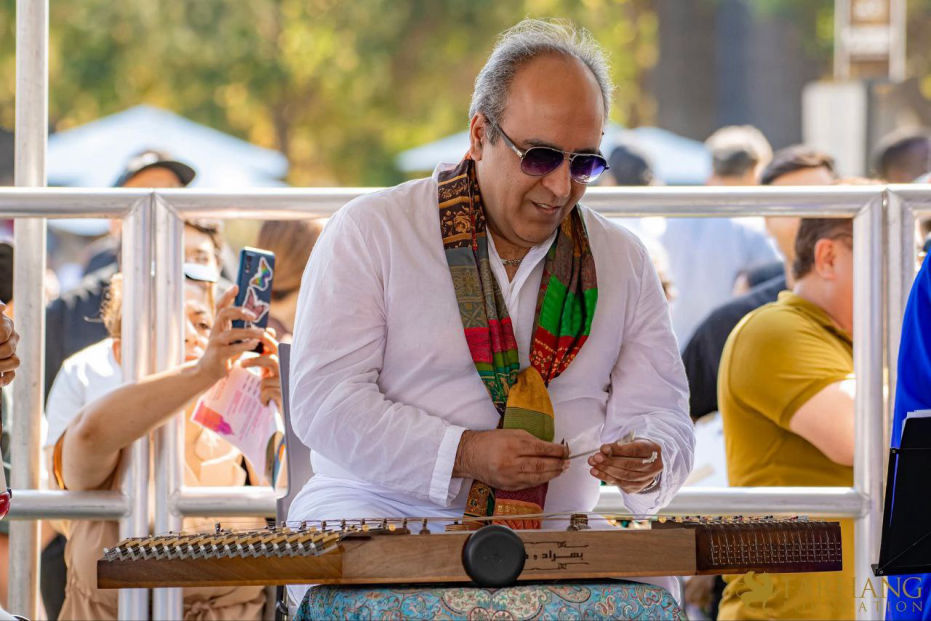 Omid Sayareh Iranian American Music Composed and Santour Player with Shahrokh singer