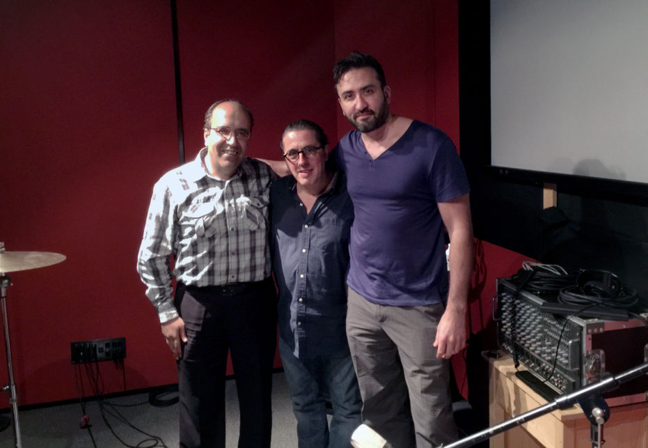 Omid Sayareh Iranian American Music Composed and Santour Player With Sattar, his wife, and Ilia Sayareh - Los Angeles, 2015