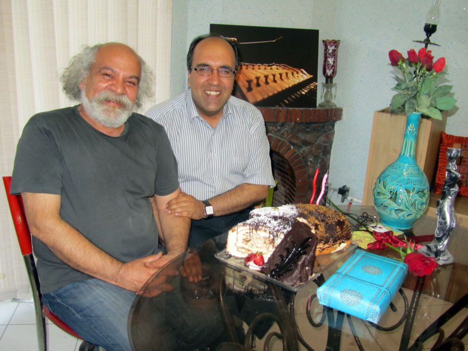Omid Sayareh Iranian American Music Composed and Santour Player with Shahrokh singer with Anoushirvan Rohani