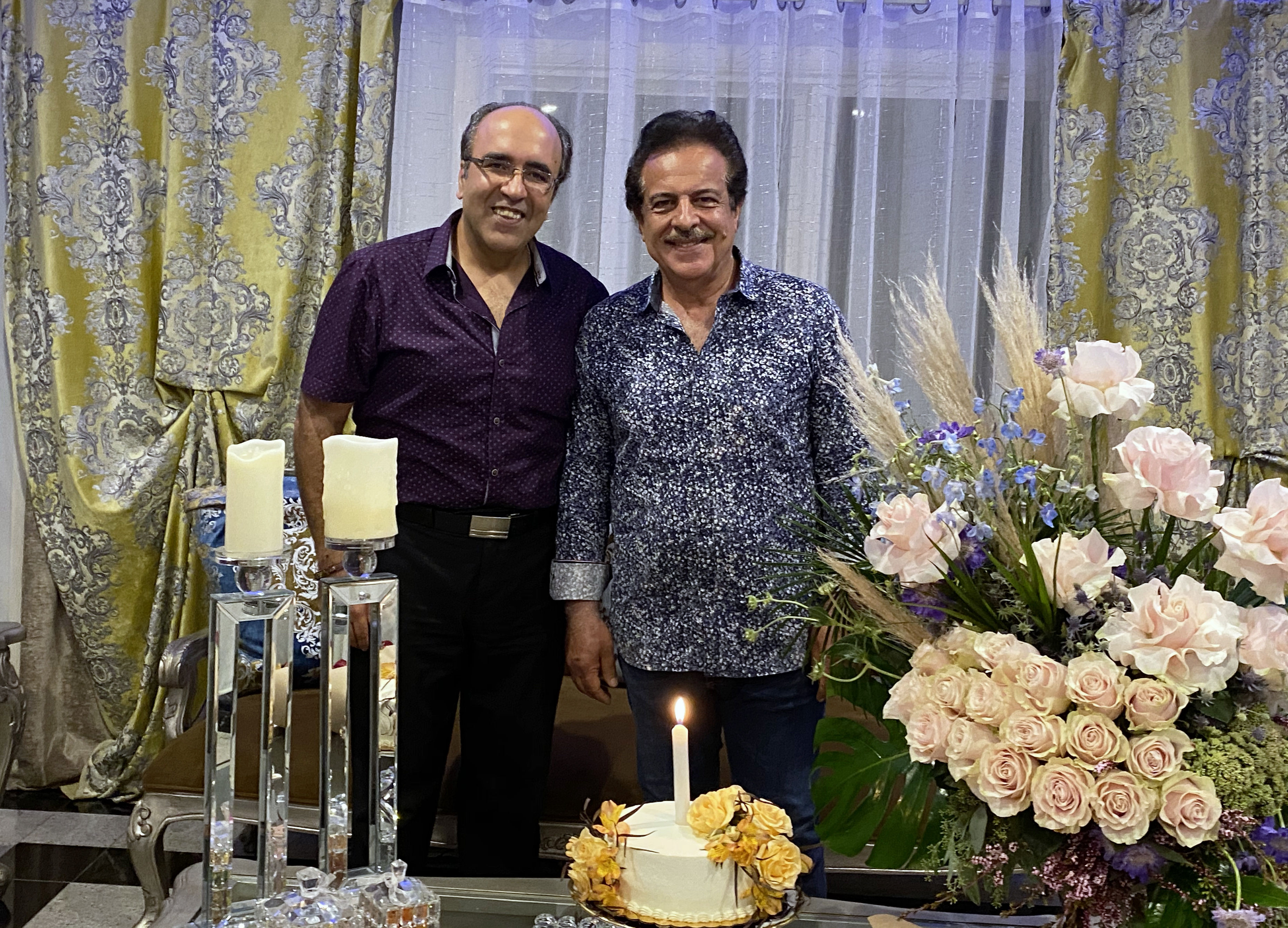 Omid Sayareh Iranian American Music Composed and Santour Player with Morteza Barjasteh