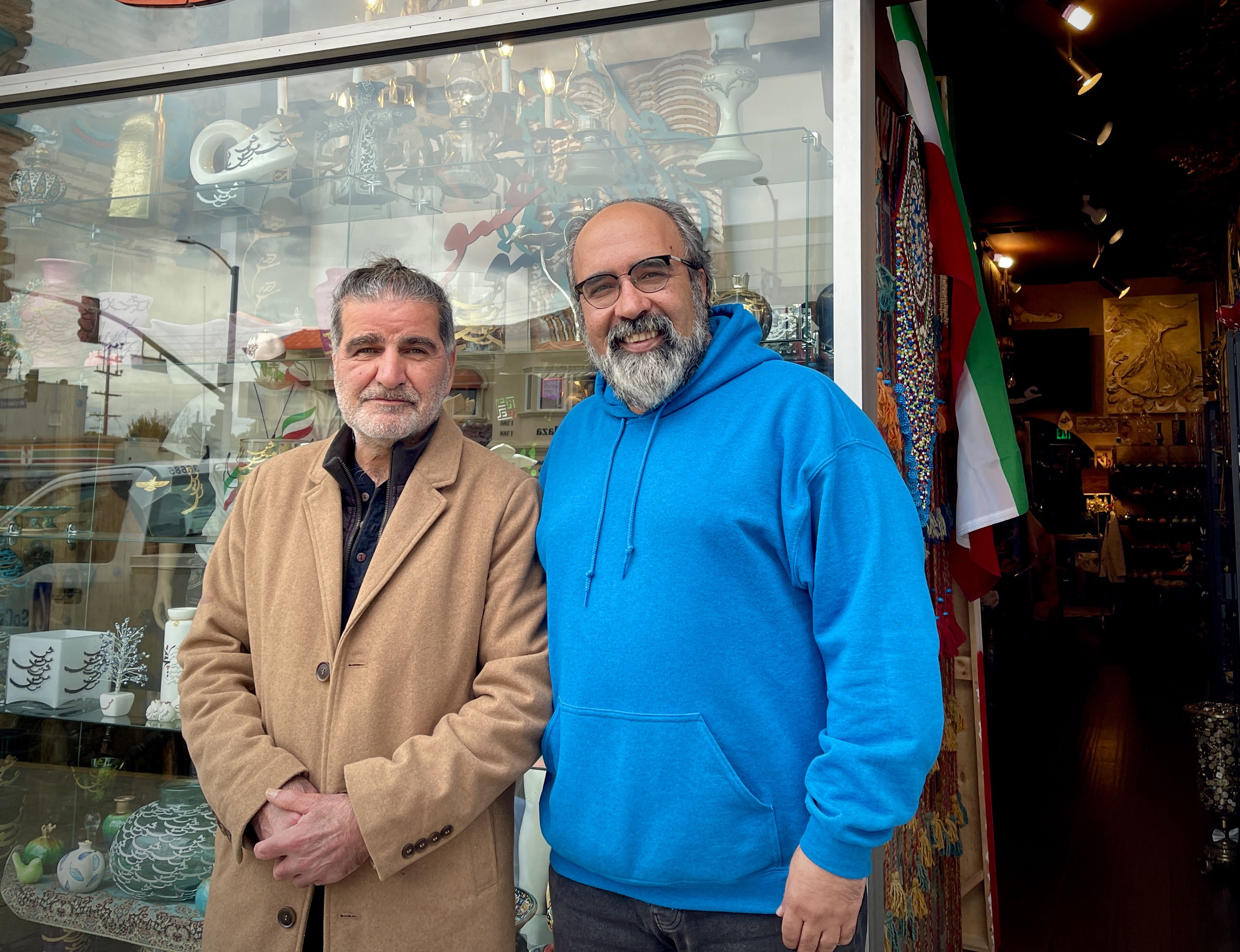 Omid Sayareh Iranian American Music Composed and Santour Player With Sadegh Nojouki, Los Angeles, 2023