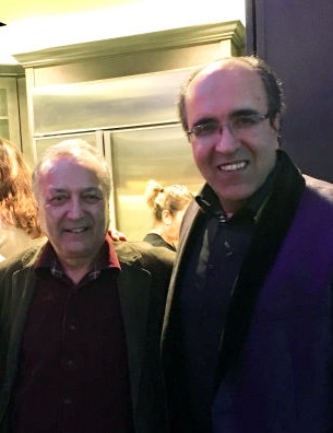 omid sayareh with majid mirfakhraei Iranian Cinema stage designer
