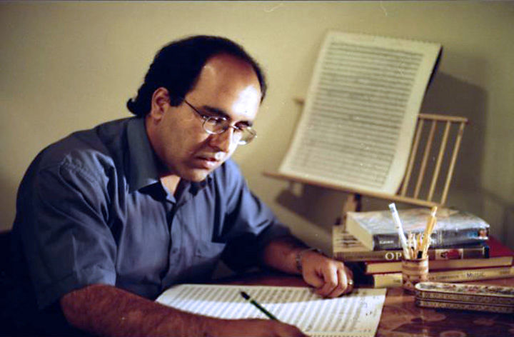 Omid Sayareh Iranian American Music Composed and Santour Player With Sadegh Nojouki, Los Angeles, 2023