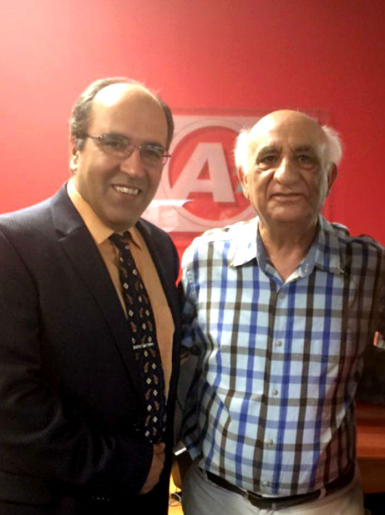 omid sayareh with Parviz Kardan Iranian Comedian and Movie star